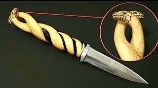 Wood Carving  How to make Wooden Knife  Woodworking [upl. by Dempster]