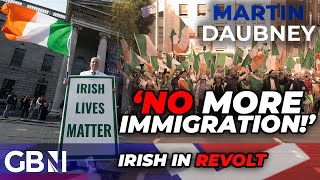 NO MORE immigration Irish FLOOD Dublin streets in FURY to demand END to mass migration [upl. by Nnylyar]