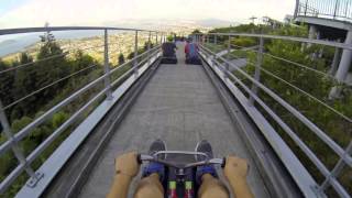 Rotorua Luge Crashes Jumps and Slow Motion [upl. by Lamrouex]