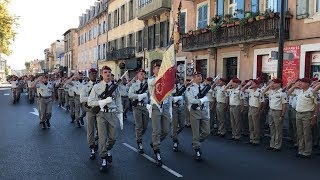 Les Paras du 3ème RPIMa ont célébré la St Michel au Square André Chénier [upl. by Nosyd]