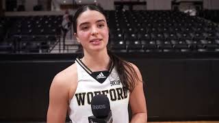 Evangelia Paulk Postgame Interview Furman [upl. by Enelie]