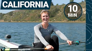 10Minute Climbing Efforts Rowing Workout in Newport Beach California [upl. by Diamond]