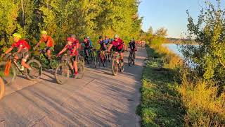 2024 Marji Gesick 50 mi MTB start by Carp River [upl. by Adian901]