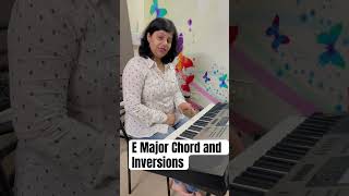 E Major Chord and Inversions EG B  GB  BGE [upl. by Stevena961]