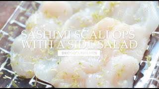 Scallop Sashimi  Drogos Kitchen  Fine Food Specialist [upl. by Neiluj]