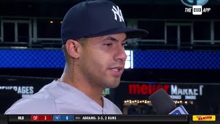 Gleyber Torres recaps 41 win in Detroit [upl. by Zulaledairam902]