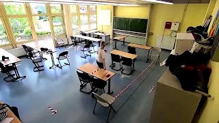 NRW Schulen beginnen mit Vorbereitung für Abschlussprüfungen während der CoronaPandemie [upl. by Rebm588]