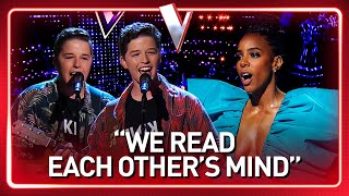 Identical TWINS bring COUNTRY to The Voice Australia  Journey 302 [upl. by Ymmat]