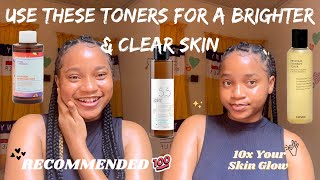 5 Effective Face Toners for Large Pores Dark Spots amp Rough Skin✨ For All Skin Types amp Complexion [upl. by Brazee]