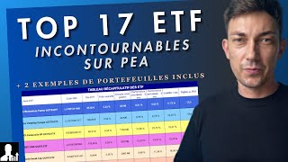 17 ETF INCONTOURNABLES sur PEA  exemples de portefeuilles [upl. by Tanner]