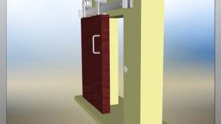 INOX™ Privacy Barn Door Lock installation [upl. by Harobed]