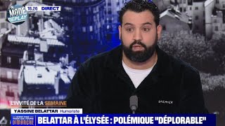 Yassine Belattar reçu à lÉlysée quotla polémique est déplorablequot [upl. by Naanac935]