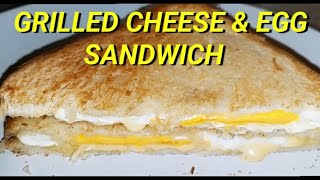 GRILLED CHEESE WITH EGG SANDWICHBREAKFAST [upl. by Lunna]