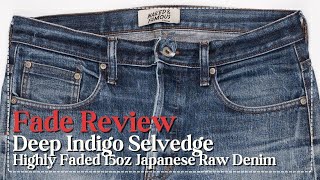 Fade Review See How the Deep Indigo Selvedge Raw Denim Jeans Fade [upl. by Uamak]