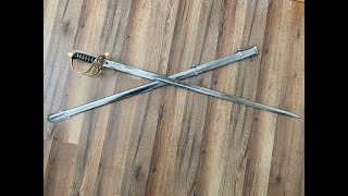 Review Universal Swords 1845 British Infantry Officer Sword [upl. by Vivianna]