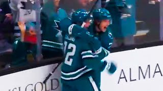 Macklin Celebrini First NHL Goal  San Jose Sharks vs St Louis Blues 2024 NHL Highlights [upl. by Enila]