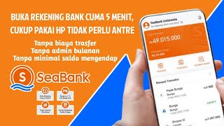 Cara Membuat Rekening Tabungan Online Seabank  Cara Daftar Buka Rekening Seabank [upl. by Yahsal]