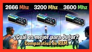 ✅ 3600MHz vs 3200MHz vs 2666MHz 🚀 ¿Cuál es MEJOR para JUGAR 🤔 ¿Vale la Pena 💥 2021 💥 [upl. by Adehsar]