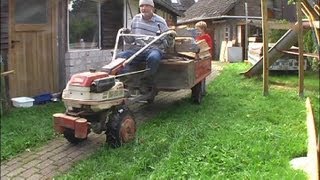 Brennholz fahren mit dem Einachser [upl. by Gerrald]