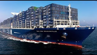 Top 10 Biggest Container Ships Floating on Waves in Ocean [upl. by Odlanra]