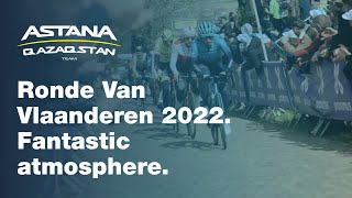 Ronde Van Vlaanderen 2022 Iconic Oude Kwaremont and its fantastic atmosphere [upl. by Arrej]