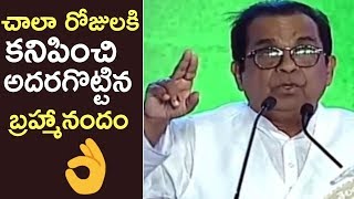 Comedian Brahmanandam Outstanding Speech  World Telugu Conference 2017  TFPC [upl. by Bearnard]