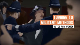 Womens Suffrage  When and why did the Suffragettes turn to militancy [upl. by Pontus353]