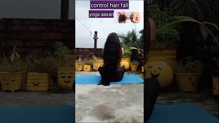 Control hair fall yogaaasanyoga hair hairfall youtubeshorts shortvideo hairfallproblem [upl. by Handel]