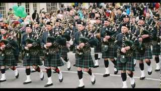 Top Ten Military Bagpipe Marching Tunes [upl. by Atinrehs]