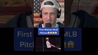 First woman MLB Pitcher [upl. by Atteynad]