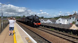 Trains at Exeter St Thomas Including Black 5 44871 28th July 2024 [upl. by Norrahs]