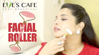 What is a Facial Roller  How to use it  Jade Roller  Facial Massage [upl. by Nolahc]