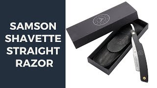 Samson Shavette Straight Razor black [upl. by Cilla334]