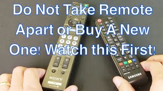 How to Fix Any TV Remote Not Working Power Button or other Buttons Not Responsive Ghosting [upl. by Ryon]