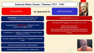 11MHT419FV31 Themes in US History 19171945 Isolationism and interventionism [upl. by Indys277]