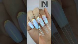 Tie and Dye Nails 🪻dualforms spring nails manucure nailgel [upl. by Laflam]