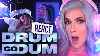 REAGINDO A DRUM GO DUM  KDA Official Concept Video DA KAISA  ZAHRI REACT 16 [upl. by Annoiek]