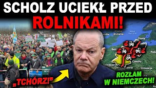 SCHOLZ WYSTRASZYŁ SIĘ ROLNIKÓW  Niemcy w trybie protestu [upl. by Jermayne]