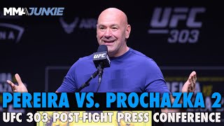 UFC 303 Pereira vs Prochazka 2 PostFight Press Conference [upl. by Anetsirhc]