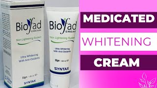 BIOFAD Best Medicated Whitening creamBIOFAD creamhow to useingredients Benefitsside effcts [upl. by Atikal489]