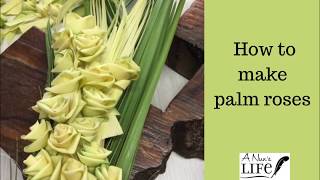 Palm Sunday Series How to make roses out of palms with Sister Carol Ann and Linda [upl. by Sucrad]