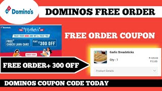 dominos free order  dominos coupon code today  free free get 300 off [upl. by Cherish987]