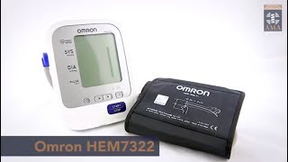 Omron HEM 7322 Blood Pressure Device Product Overview [upl. by Egroj]