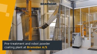 Pretreatment and robot powder coating plant at Bramidan [upl. by Ayanej166]