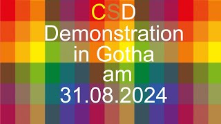 CSD in Gotha am 31 08 2024 Detlef Regie [upl. by Rexer]