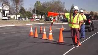 Traffic Flagger Video Training Demo by Turner Safety [upl. by Dynah]