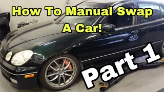 GS300 Manual Swap With BMW ZF Transmission Using Collins Adapter Kit Part 1 [upl. by Zischke]