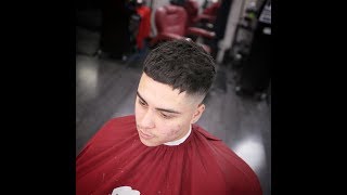 Crop Top Fade Tutorial  High and tight blend  Barber Tutorial [upl. by Hauhsoj]