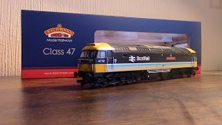 Bachmann Class 47 unboxing and review [upl. by Nonnahsed704]