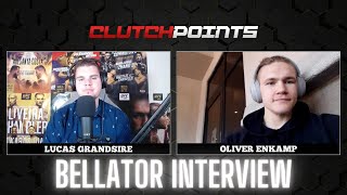 Oliver Enkamp on Kyle Crutchmer fight at Bellator 272 training in USA  ClutchPoints [upl. by Nelly175]